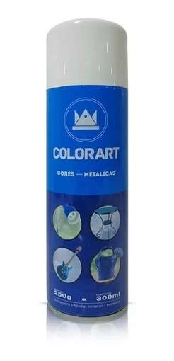 Tinta Spray Branco Perolado Metalico Colorart 300ml