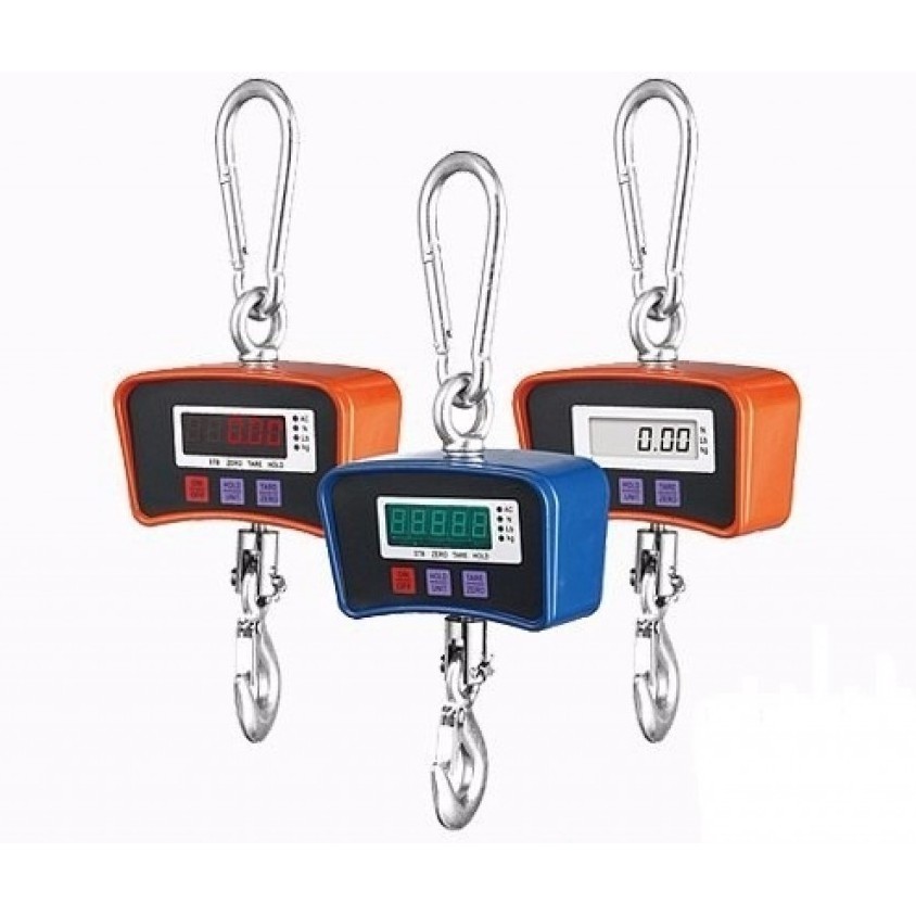 Balança Digital Suspensa 500kg Big Bag Gancho Com Fonte (Sem Bateria)