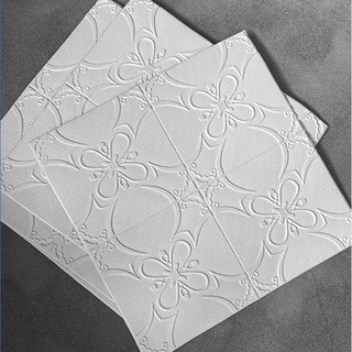 Papel De Parede 3D Placa Adesivo Espuma Lavável Floral Rosa Cola Forte