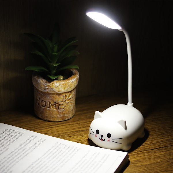 Luminária De Mesa LED Noturna Dobrável Abajur Gato Portátil Promoção