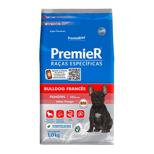Ração Premier Raças Específicas Bulldog Francês para Cães Filhotes - 1Kg em Oferta na Shopee