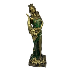 Deusa Da Fortuna Em Resina  30 Cm Wicca