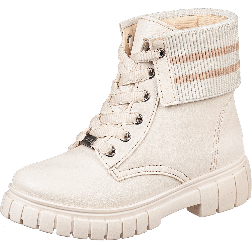 Bota Montaria GiGiL Teen Infantil Coturno Elástico Sola Tratorada Menina Cano Curto Confor...