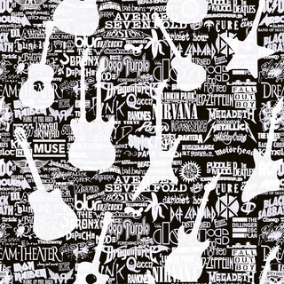 Papel De Parede Adesivo Guitarra Violão Rock Bandas Preto e Branco Adesivo Lavável - Pro Decor em Oferta na Shopee