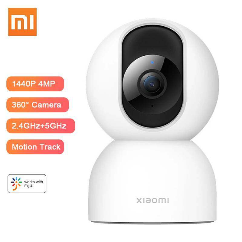 Xiaomi Mi Smart Camera 2 PTZ 360 Graus 1440P WiFi CCTV IP Webcam 2.4GHz 5GHz Baixa Luz Completa Monitor De Segurança Para Bebês Em Casa