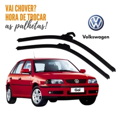 Par Palheta Limpador Parabrisa Gol Saveiro G3 ANO 1999 2000 2001 2002 2003 2004 2005