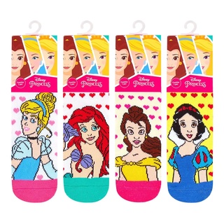 Kit 3 Pares Meia Infantil Disney Personagens Menina Cano Médio Minnie Princesas