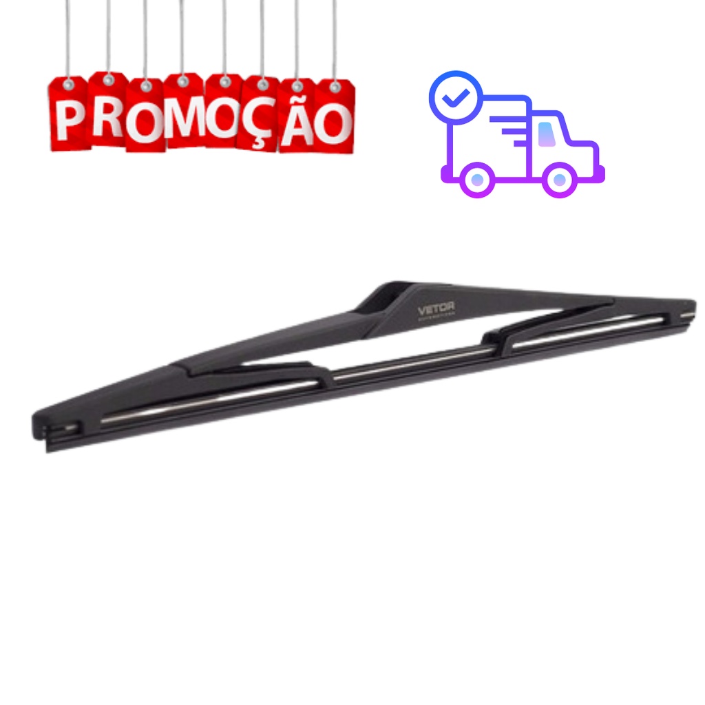 Palheta Limpador Traseiro Peugeot 206 1998 1999 2000 2001 2002 2003 2004 2005 2006 2007 2008 2009 em Oferta na Shopee
