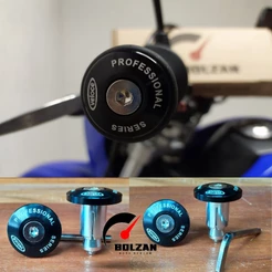 Peso Tampa Guidão Hornet Mt Cb Lander Biz Fazer Xtz Next - Cor PRETO