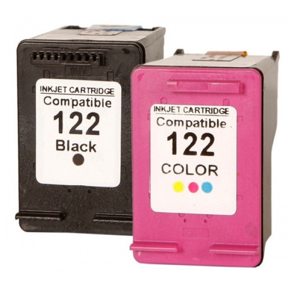 Par De Cartucho De Tinta 122 Preto + Color 2050 3050 1000
