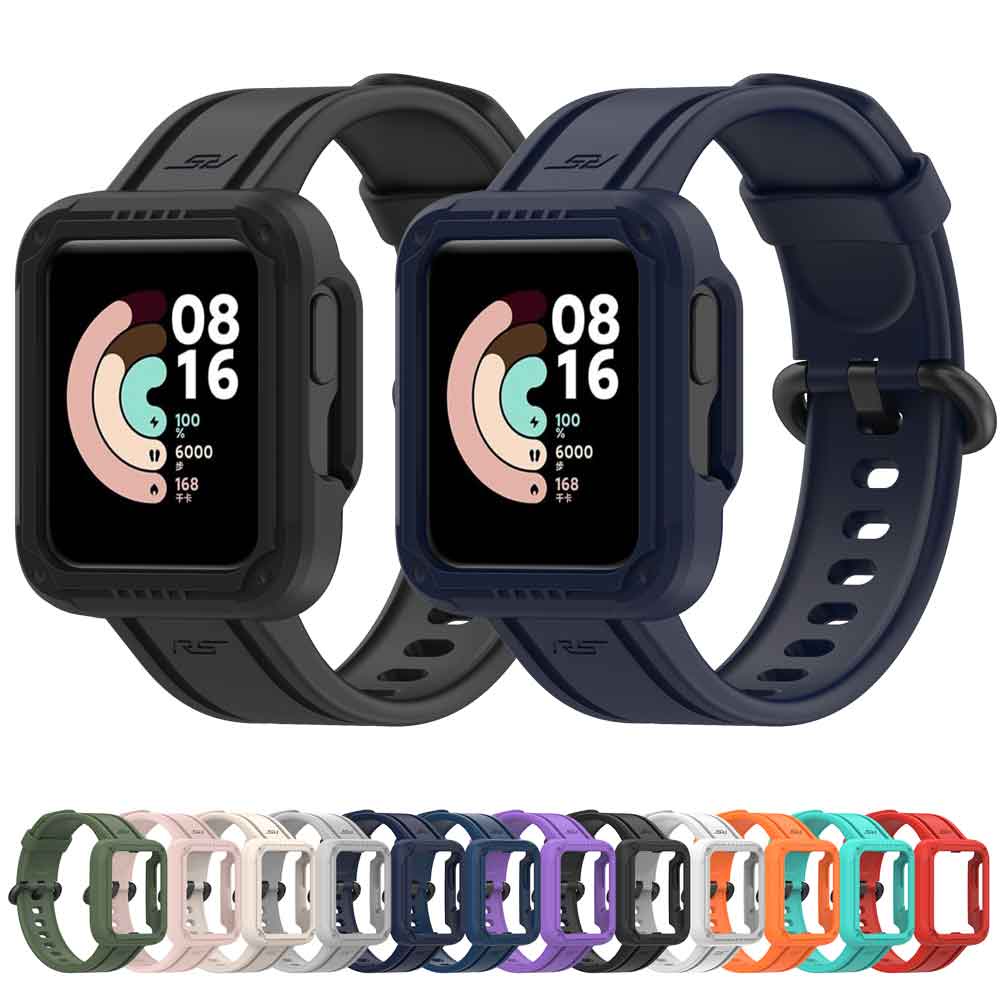 Pulseira De Silicone Para Redmi Watch 2 lite/Horloge 2/MI Poco Relógio Esportiva + Capa