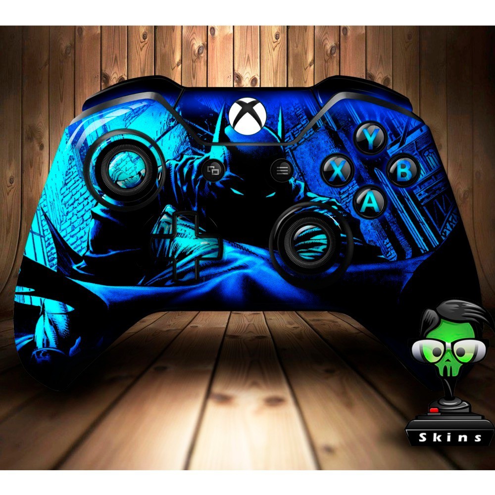 Skin Controle Xbox One Batman Azul Dark