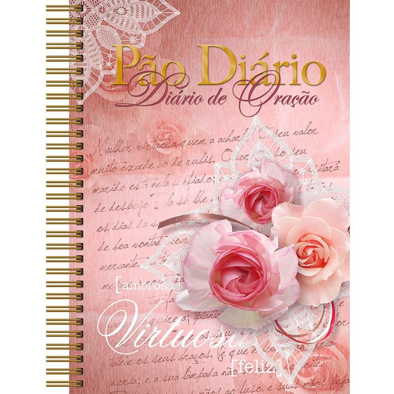 Diário de oração Devocional Pão Diário | Capa Dura | Mulher Virtuosa em Oferta na Shopee