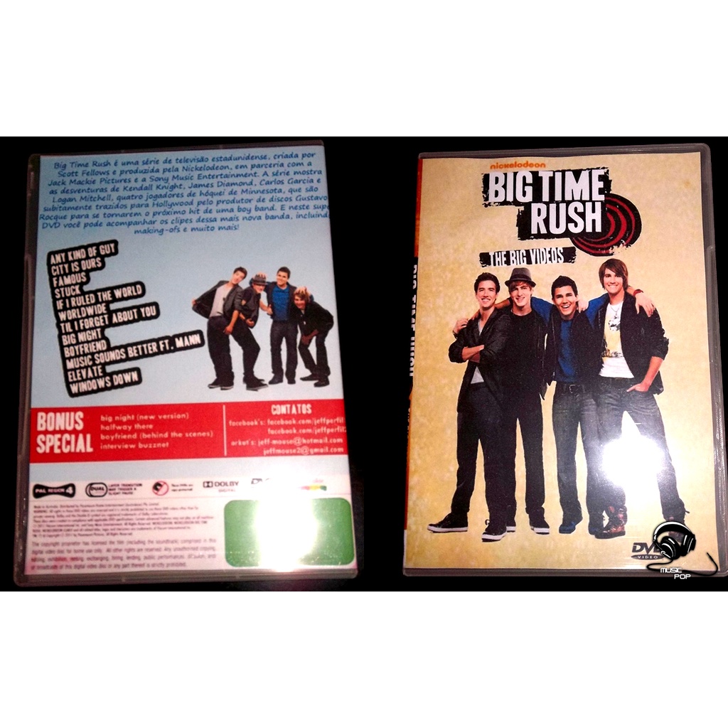DVD BIG TIME RUSH - THE BIG VIDEOS