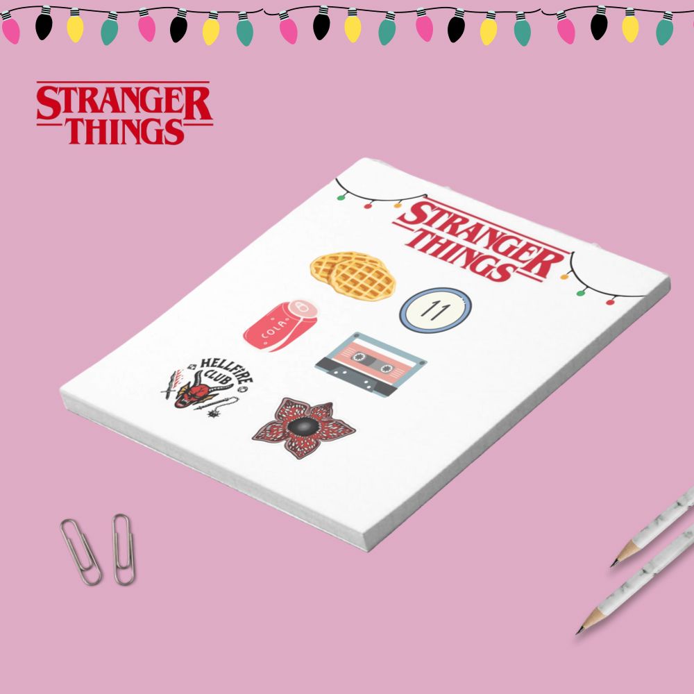 Bloco de Anotações Stranger Things | Shopee Brasil