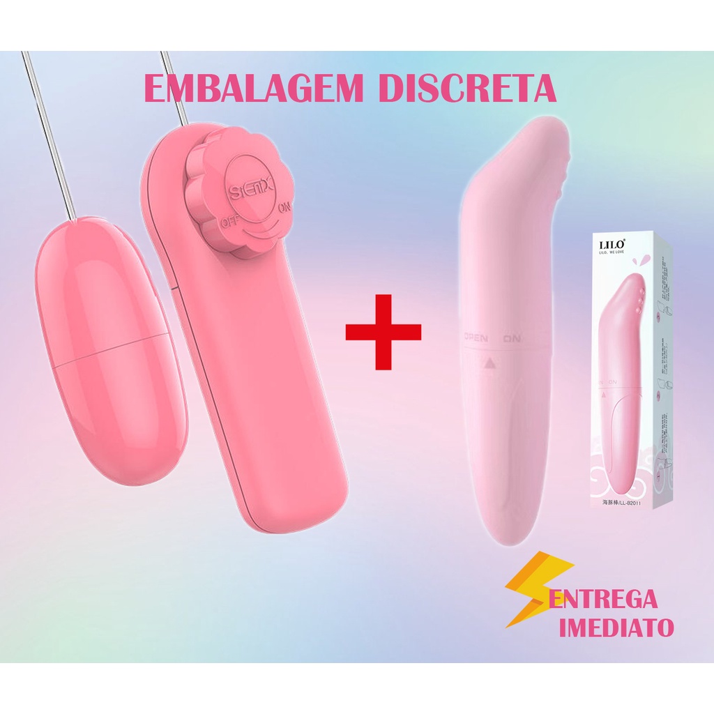 Kit Vibrador Bullet Vibrador Ponto G Golfinho Lilo Td Cm Td Lilo