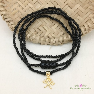 Guia De Exu Umbanda Candomblé Fio De Contas Colar Proteção em Oferta na Shopee