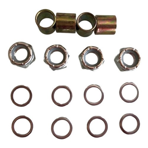 Kit P/ Roda Skate Arruela Porca Espaçador Padrão Gringo