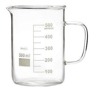 Bequer vidro com alça