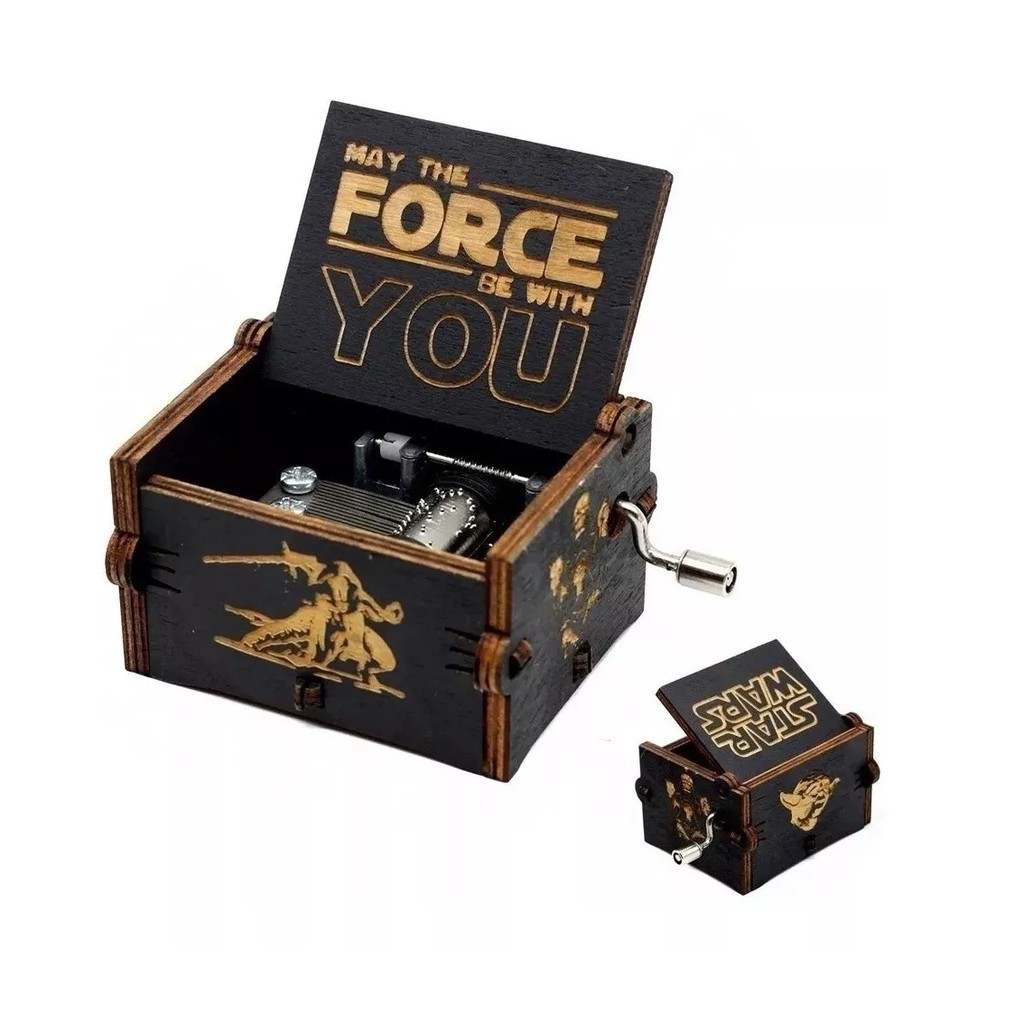 Caixinha De Musica Star Wars Preto Imperdível Ed. Luxo