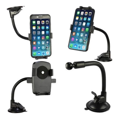 Suporte Veicular Para Celular GPS 360º Fixação Ventosa Haste Firme Ajustável