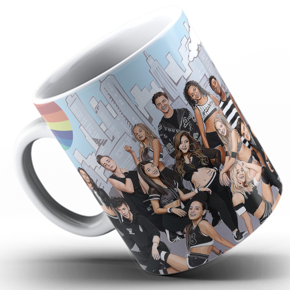 Caneca de Porcelana  Interativa Now United Toca Vídeo Clipe