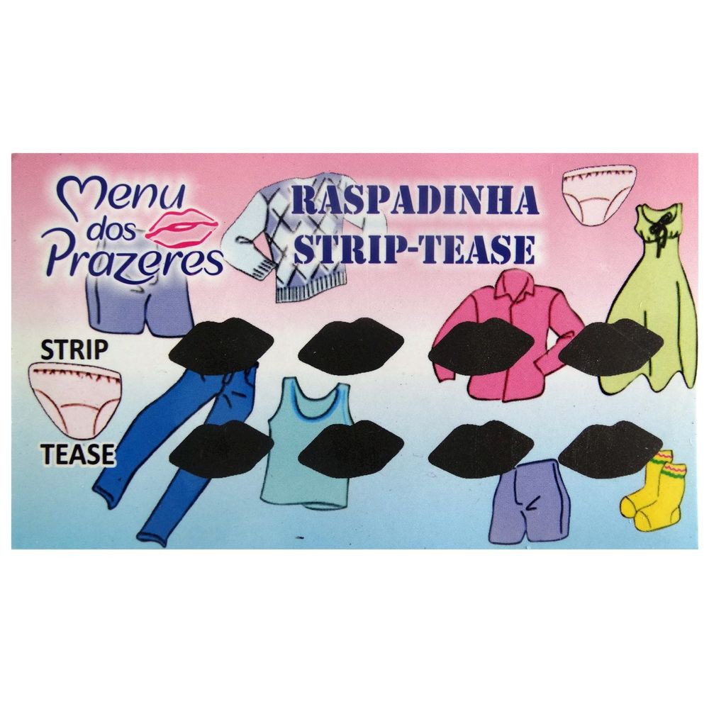 Raspadinha Strip Tease Menu Dos Prazeres Shopee Brasil 6930