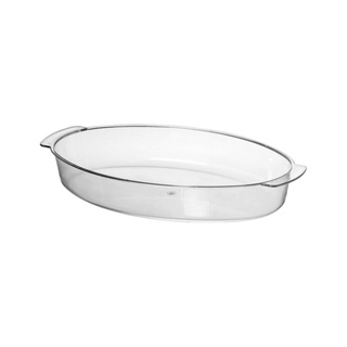 Travessa Acrílica Oval 220x330mm Petisqueira Saladeira em Oferta na Shopee