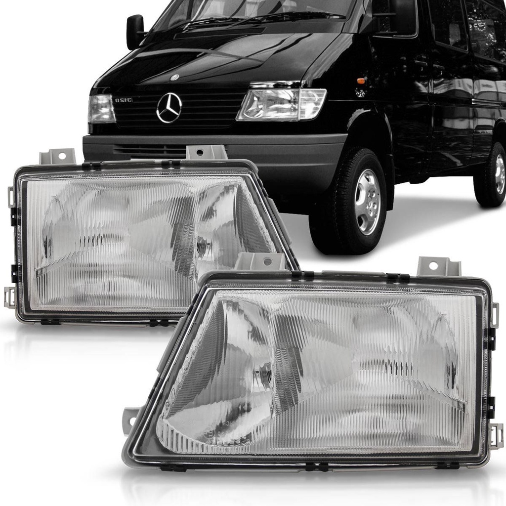 Par Farol Sprinter 95 96 97 98 99 2000 2001 Foco Duplo Cromado em Oferta na Shopee
