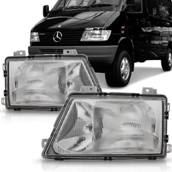 Par Farol Sprinter 95 96 97 98 99 2000 2001 Foco Duplo Cromado