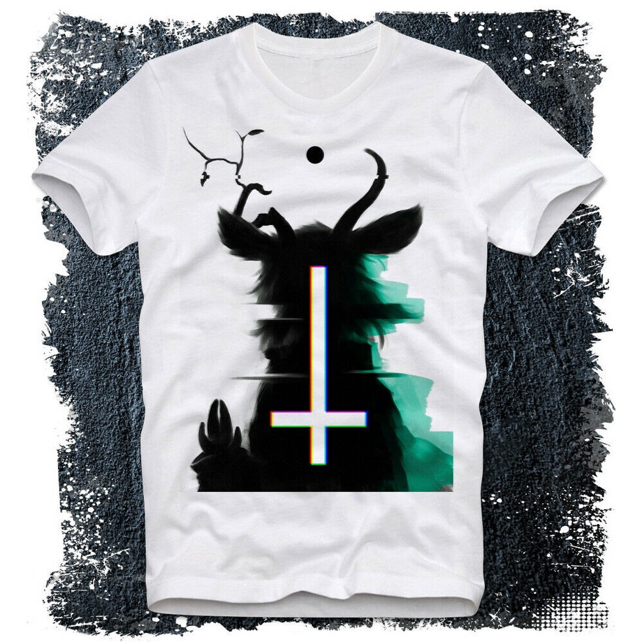 Men’s Baphomet Occult T-Shirt – Black 100% Cotton Graphic Tee By Darkside Clothing
