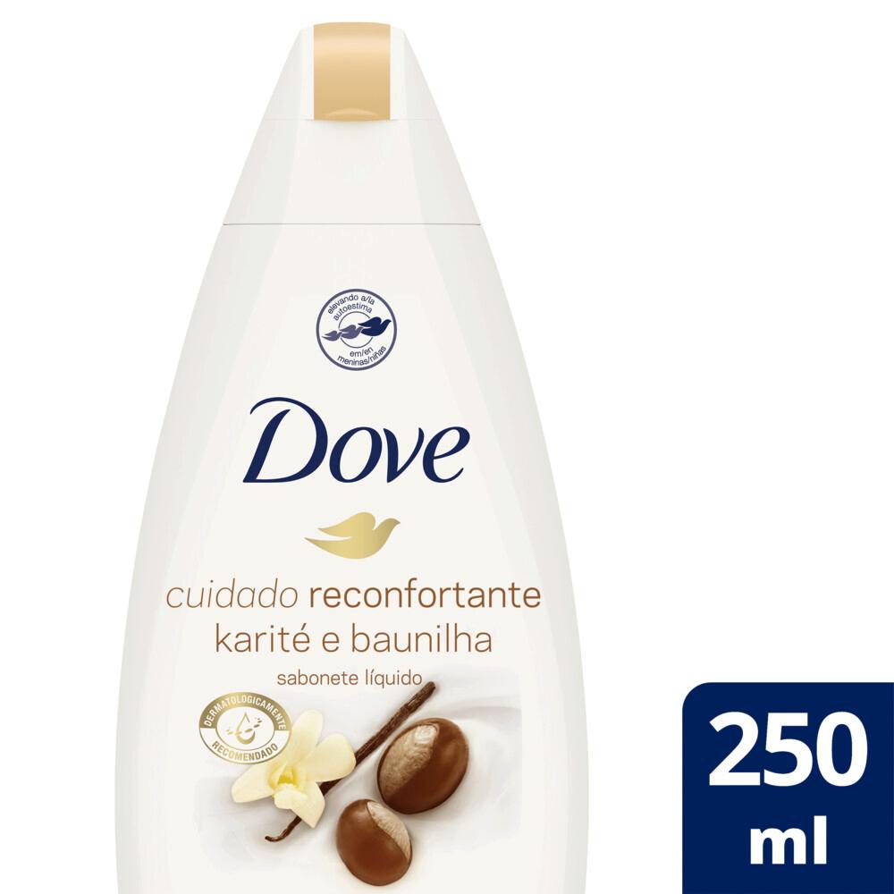 Sabonete Líquido Dove Delicious Care Karité e Baunilha 250ml em Oferta na Shopee
