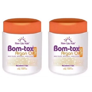 2 Botox Argan 250g New Liss Hair Alisa e Alinha os Fios