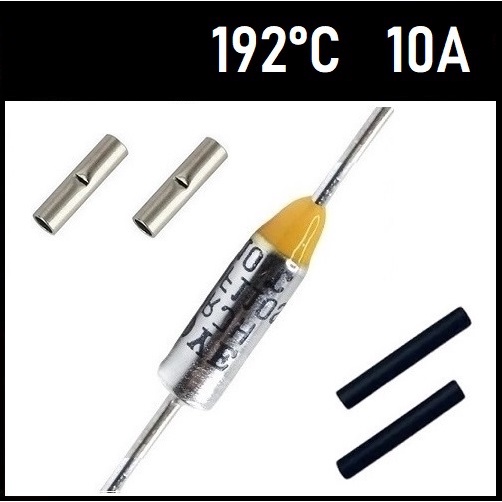 2 Fusível Térmico 10A TF192°C 192C 192°C 192 Graus 250V