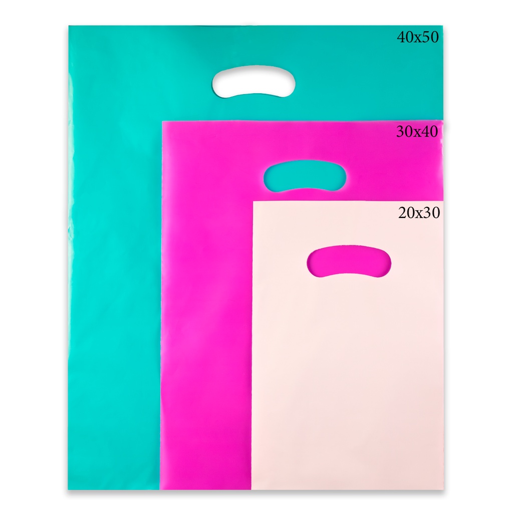 Kit 100 Sacolas Plásticas Boca de Palhaço para Lojas – Tamanhos 20x30, 30x40 e 40x50 em Oferta na Shopee