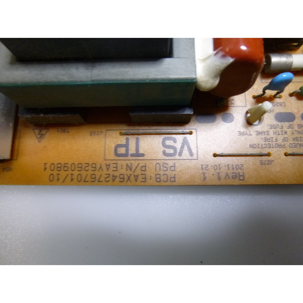 placa da fonte tv lg plasma 60pa6500 / eax64276701