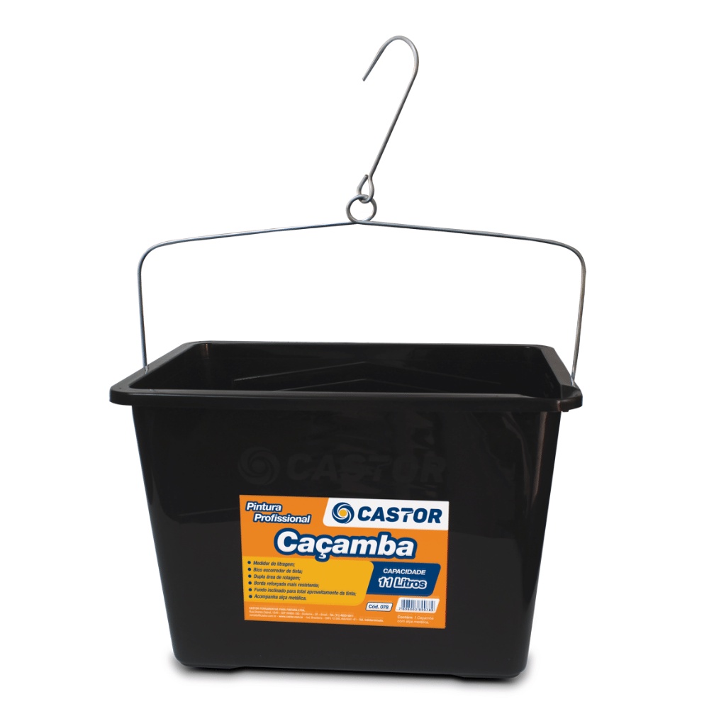 Balde Caçamba para pintura 11L - Castor em Oferta na Shopee