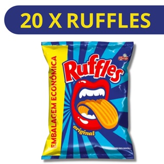 KIT 20 unidades Salgadinho Batata Ruffles 17g - Agora com menor preço da Shopee! em Oferta na Shopee