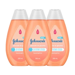 Kit com 3 Sabonetes Líquidos Johnson's Baby Cabeça aos Pés