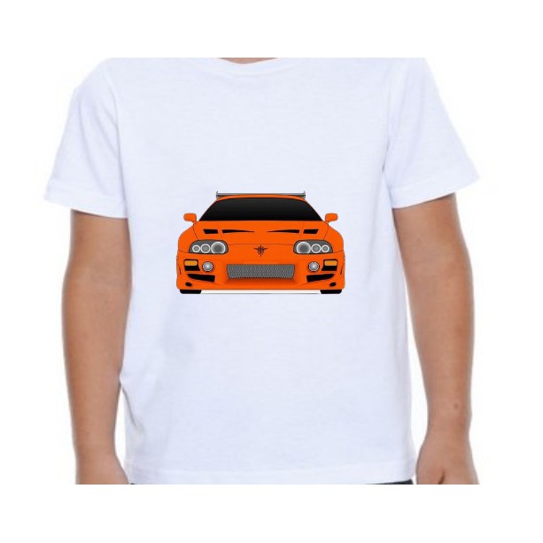 Blusa Camisa Estampada Infantil Personalizada Camiseta Toyota Supra Velozes e F
