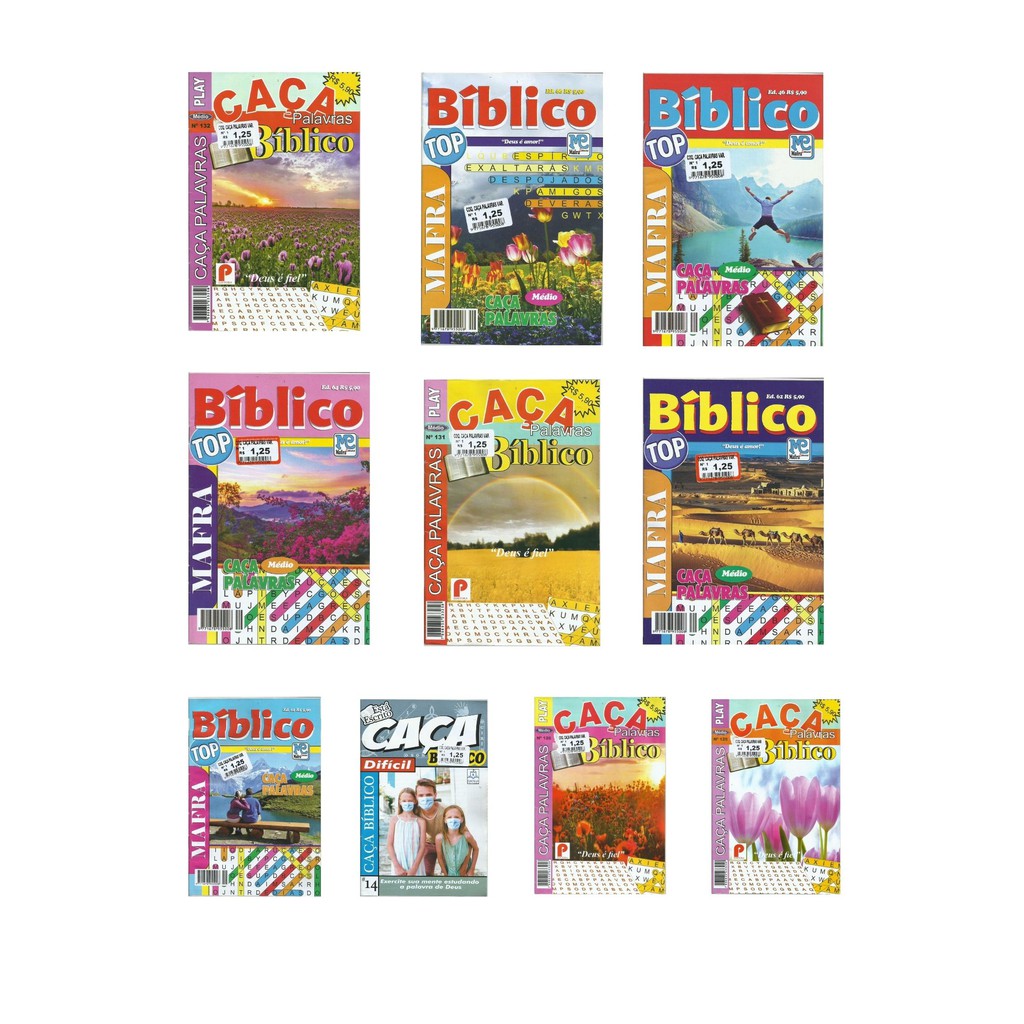 Kit revistas passatempos 20 Caça Palavra barato