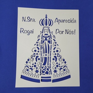 Stencil para Pintura N. Sra. Aparecida - 20x25 cm em Oferta na Shopee
