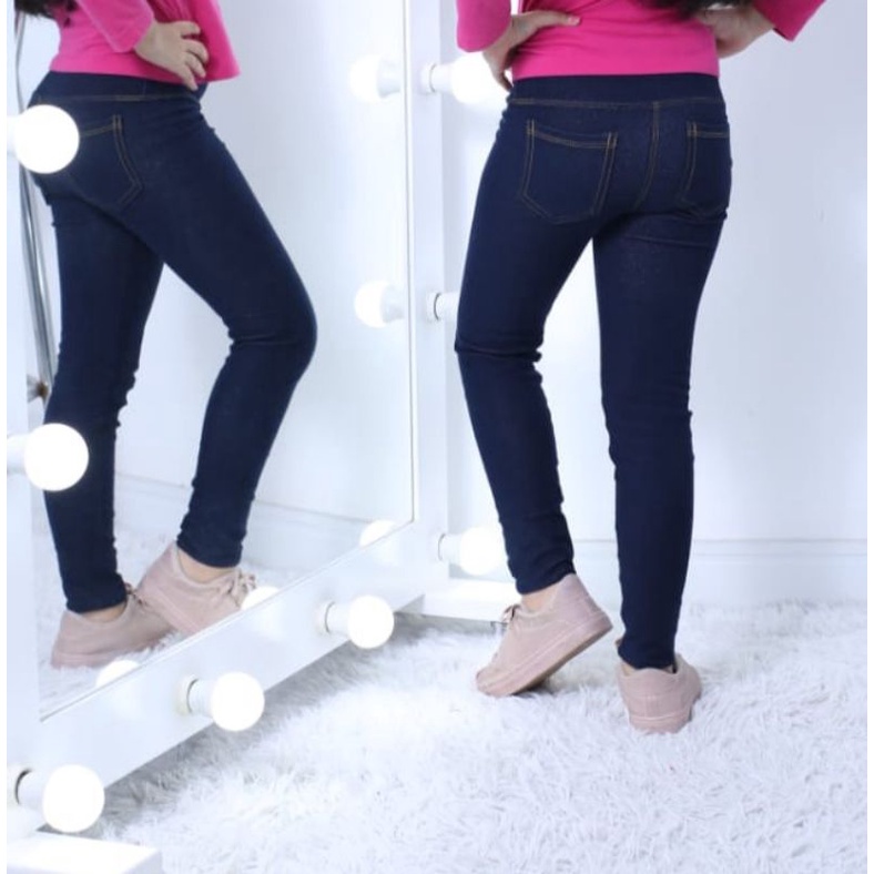 Legging Jeans Cotton Infantil e Juvenil Super Promoção Shopee Brasil