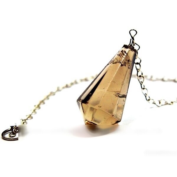 Pendulo Piramidal CRISTAL FUMÊ ou Invertido Pedra Murion