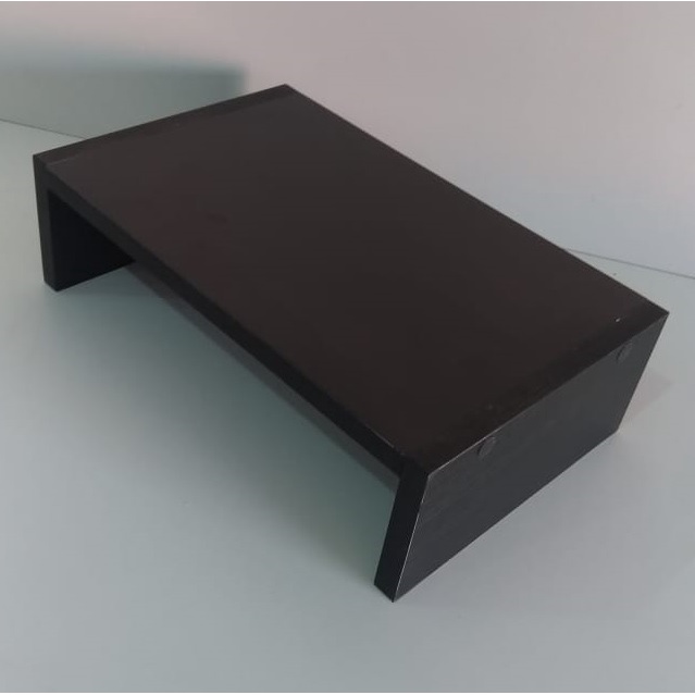 Suporte para levantar o monitor em MDF preto