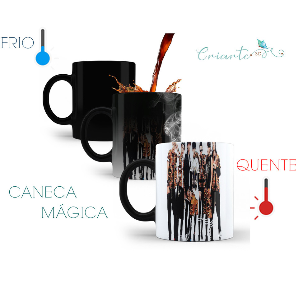 Caneca Porcelana Mágica BTS Modelo #01