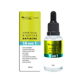 Sérum Facial Antiacne 10 em 1 da Max Love