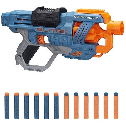 Lançador Nerf Elite 2.0 Commander Rd-6 Com 12 Dardos - Hasbro