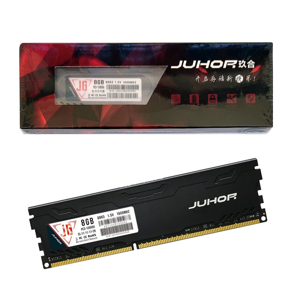 Memória Ram Gamer Ddr3 8gb 1600 mhz Pc3-12800 Juhor