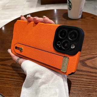 Estojo De Celular Premium Textura De Couro Para A Caixa iphone 14 11 pro max 12 13 X/Xs XR 7plus/8plus Pulseira De Pulso Portátil Com Tudo Incluído Capa De Resfriamento À Prova De Choque